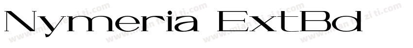 Nymeria ExtBd字体转换